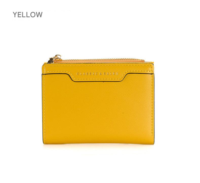 Red women's wallet with zipper
