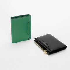 Red women's wallet with zipper
