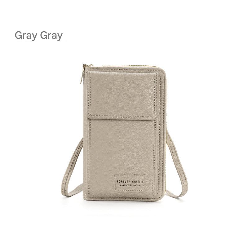 2024 women's multi-functional phone wallet bag - black