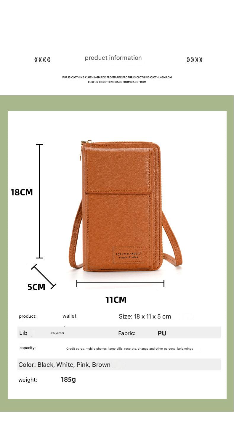 2024 women's multi-functional phone wallet bag - pink
