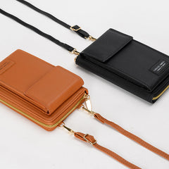 2024 women's multi-functional phone wallet bag - brown
