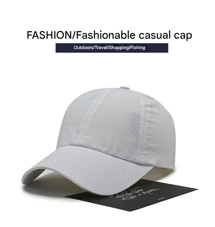 Men's Summer Quick-Dry Baseball Cap in red colour