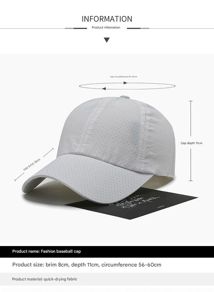 Men's Summer Quick-Dry Baseball Cap in royal blue colour