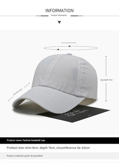 Men's Summer Quick-Dry Baseball Cap in royal blue colour