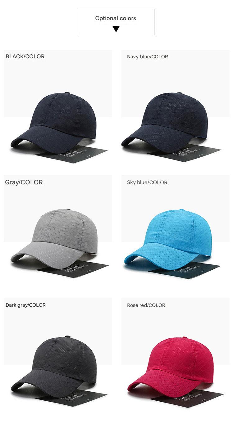 Men's Summer Quick-Dry Baseball Cap in sky blue colour