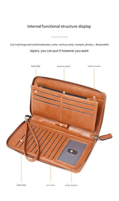 Multi-card slots in RFID-blocking wallet for women