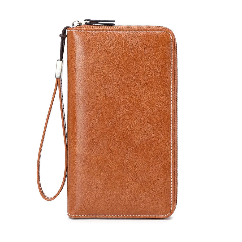 Multi-card slots in RFID-blocking wallet for women
