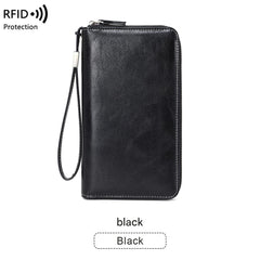 RFID-blocking wallet showcasing multiple colour options