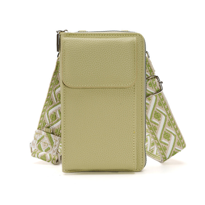 Crossbody bag in apricot colour