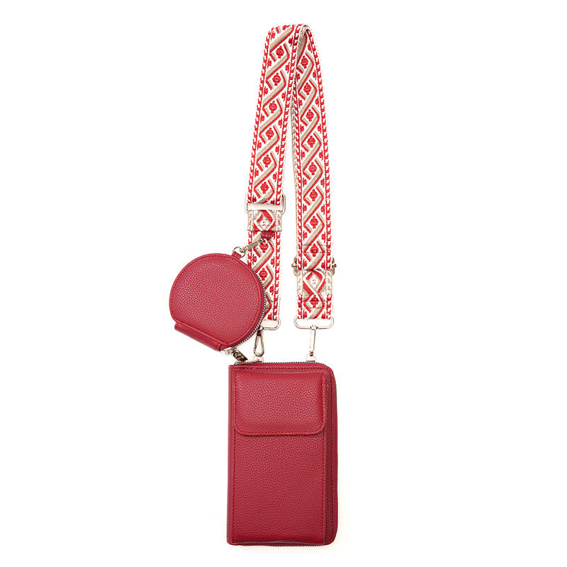 Minimalist crossbody bag in pink
