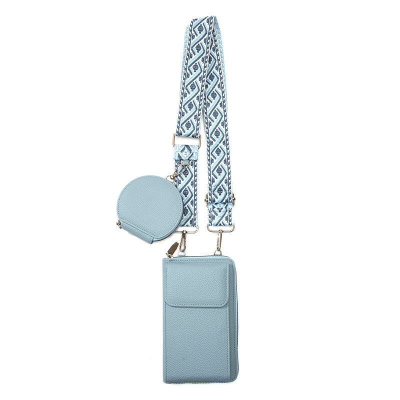 Fashionable crossbody bag in blue