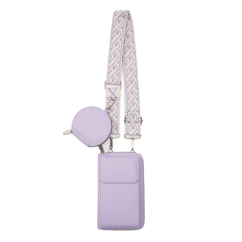 Crossbody bag in apricot colour