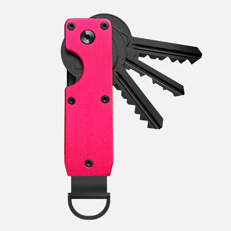 Compact aluminium key holder with keys