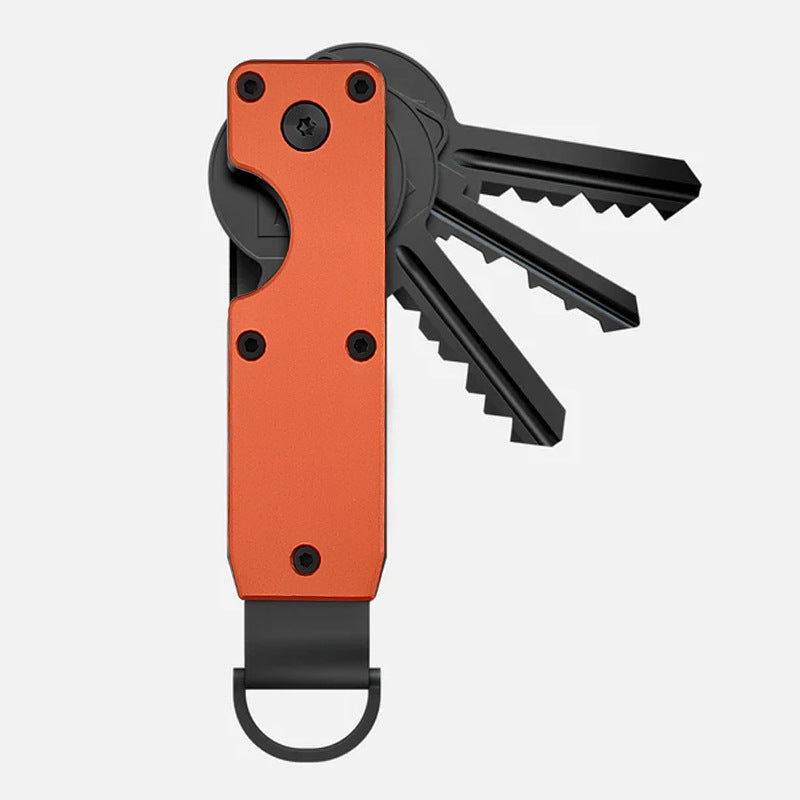 Promotional aluminium key holder with custom branding