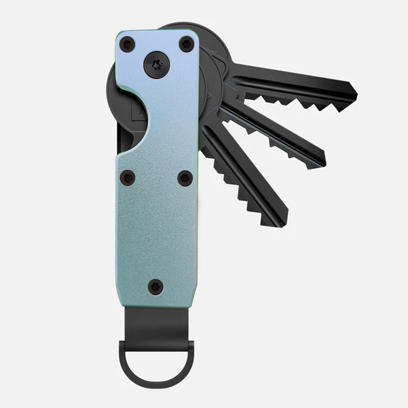 Elegant custom aluminium keychain with logo