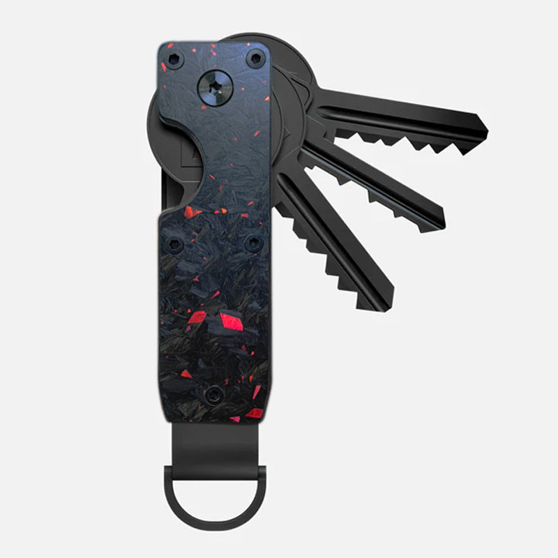 Elegant custom aluminium keychain with logo