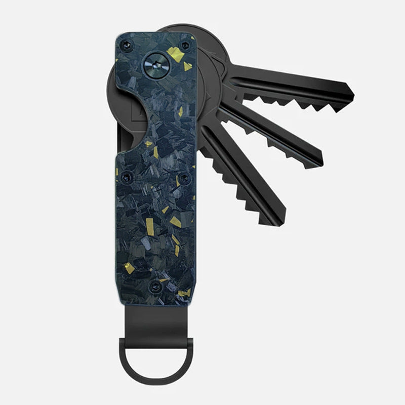 Compact aluminium key holder with keys