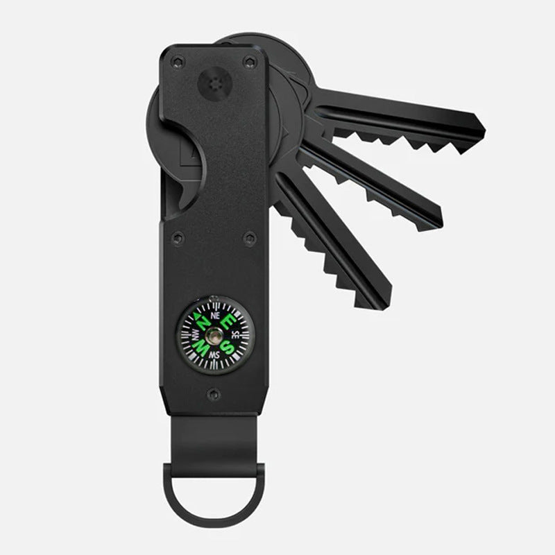 Promotional aluminium key holder with custom branding