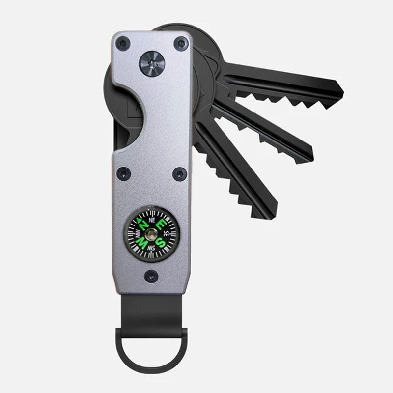 Stylish aluminium keychain holder with 6 keys