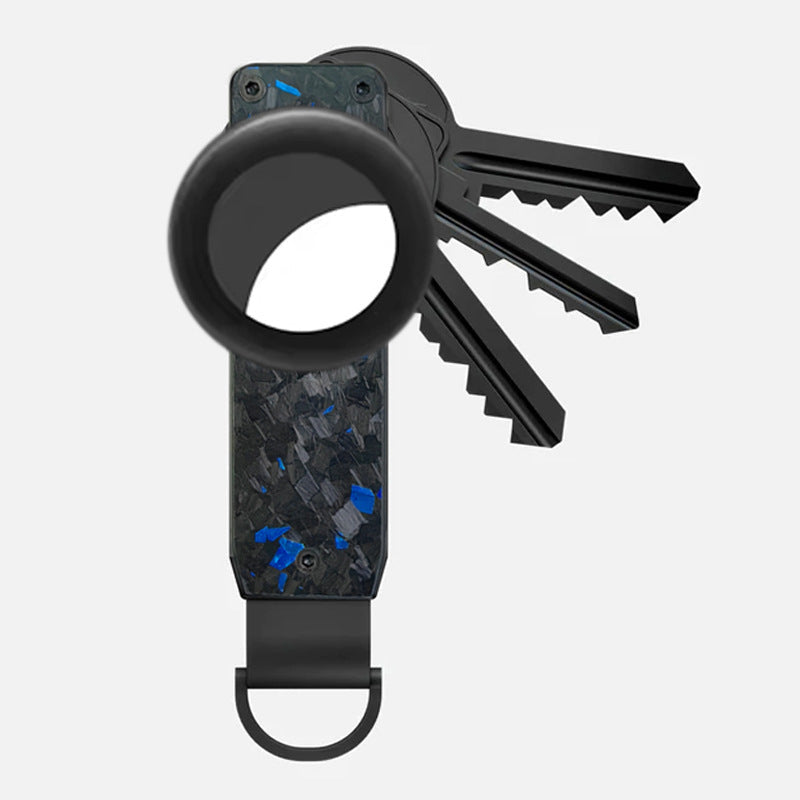 Stylish aluminium keychain holder with 6 keys