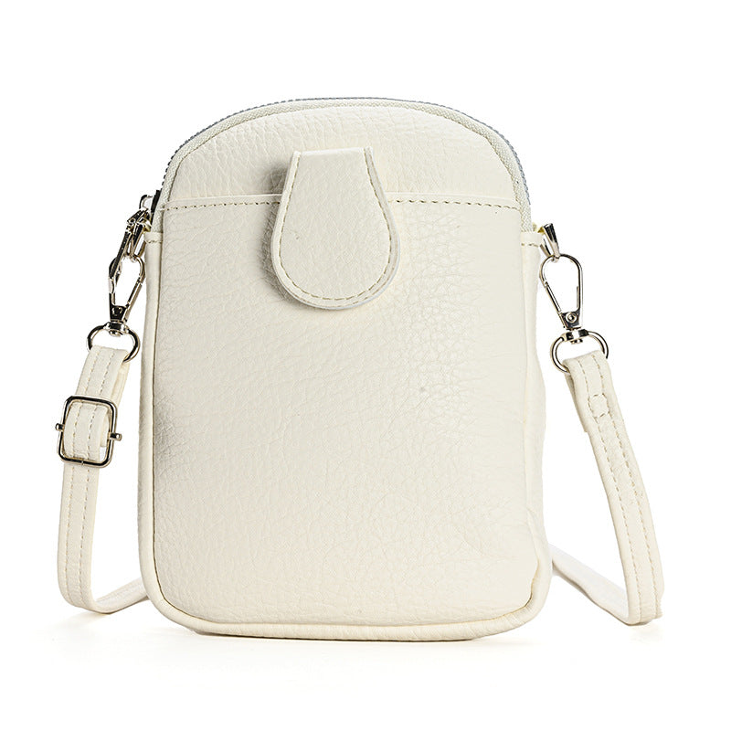 Trendy PU leather mini bag in brown