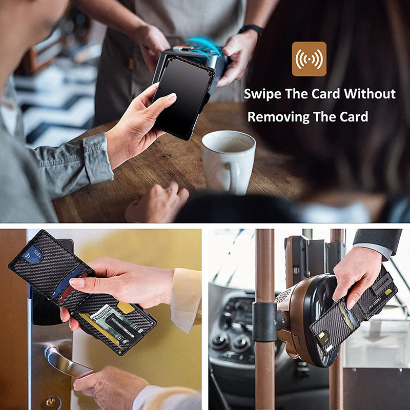 RFID Blocking Carbon Fiber Wallet stylish detail