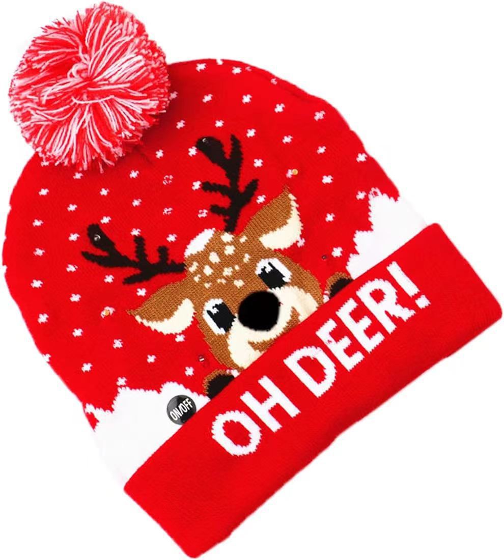 brightly coloured winter beanie