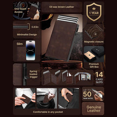 trifold wallet with cards