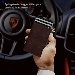 RFID blocking wallet image with aluminium design