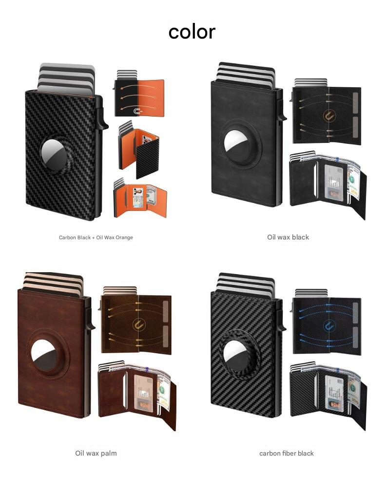 Men's wallet on a flat surface for presentation