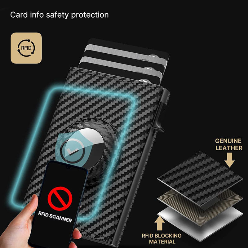 Side view of fashionable synthetic fiber wallet
