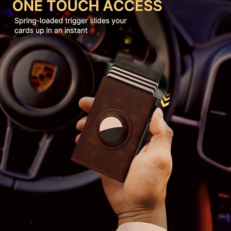 Reflections on a stylish wallet surface