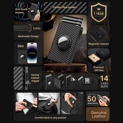 Side view of fashionable synthetic fiber wallet