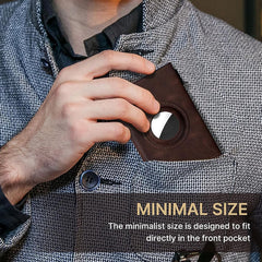 Men's wallet on a flat surface for presentation
