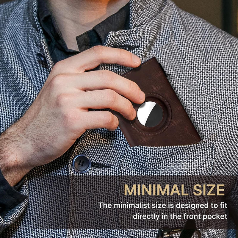 Men's wallet on a flat surface for presentation