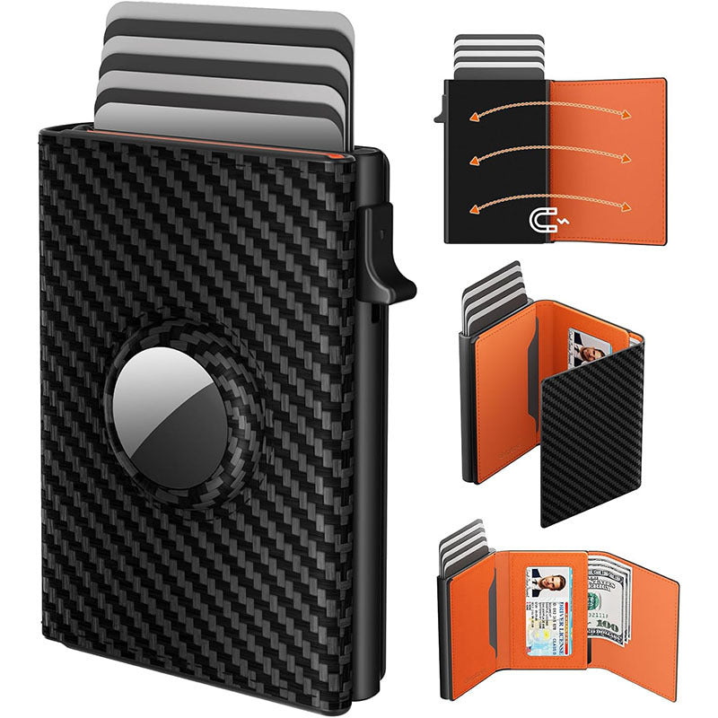 Compact three-fold design of men's wallet