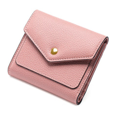 Women's RFID Blocking Short Wallet in Midnight Black