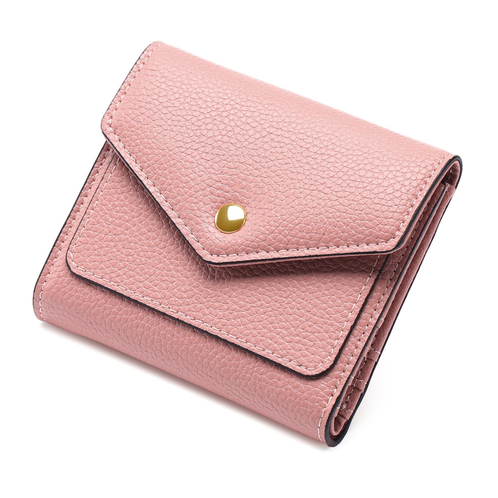Women's RFID Blocking Short Wallet in Midnight Black