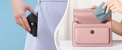 Trendy Multi-Card Wallet in Blue-Gray