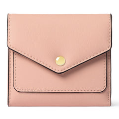 Women's RFID Blocking Short Wallet in Midnight Black