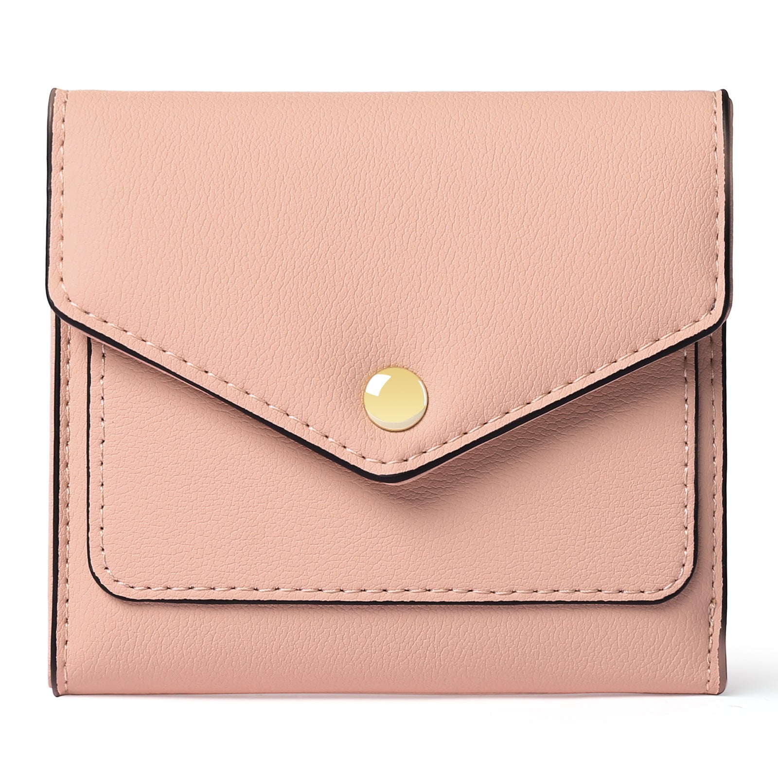 Women's RFID Blocking Short Wallet in Midnight Black