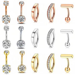Fashionable navel ring set styled with outfits image 10