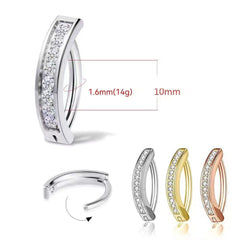 Elegant gold navel ring style image 4