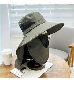 Fisherman's cap featuring sun protection