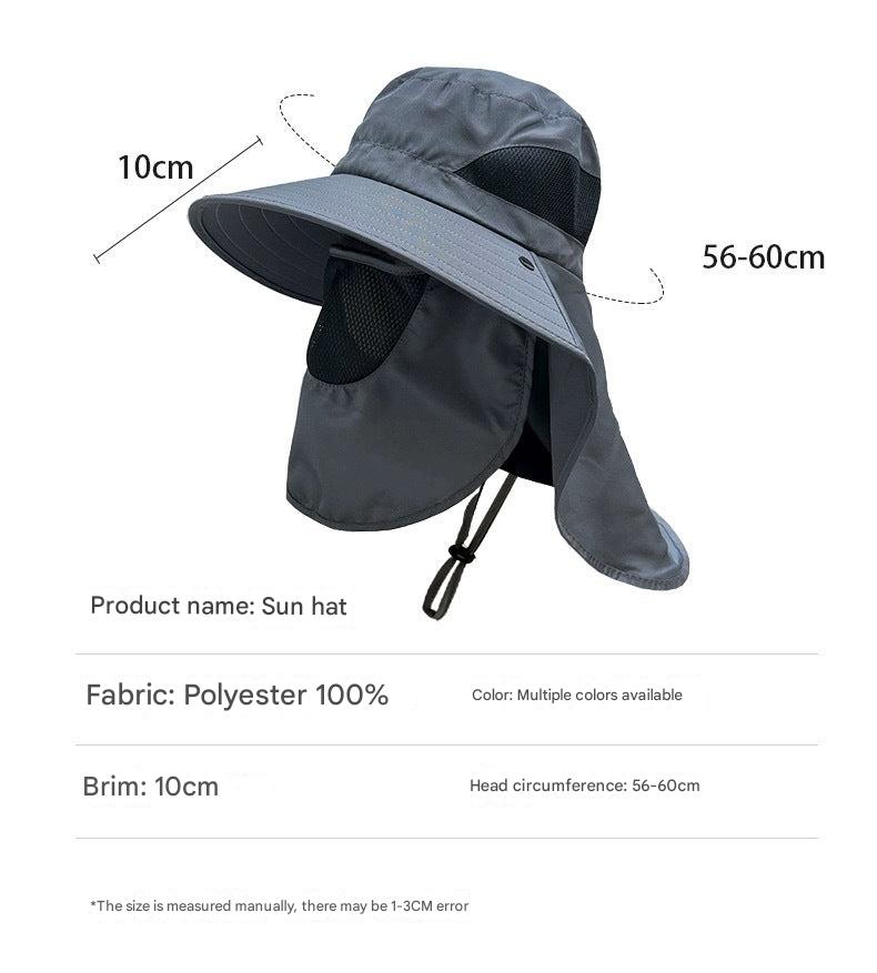 Fishing cap with UV protection in khaki colour