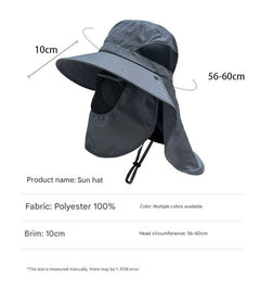 Fishing cap with UV protection in khaki colour