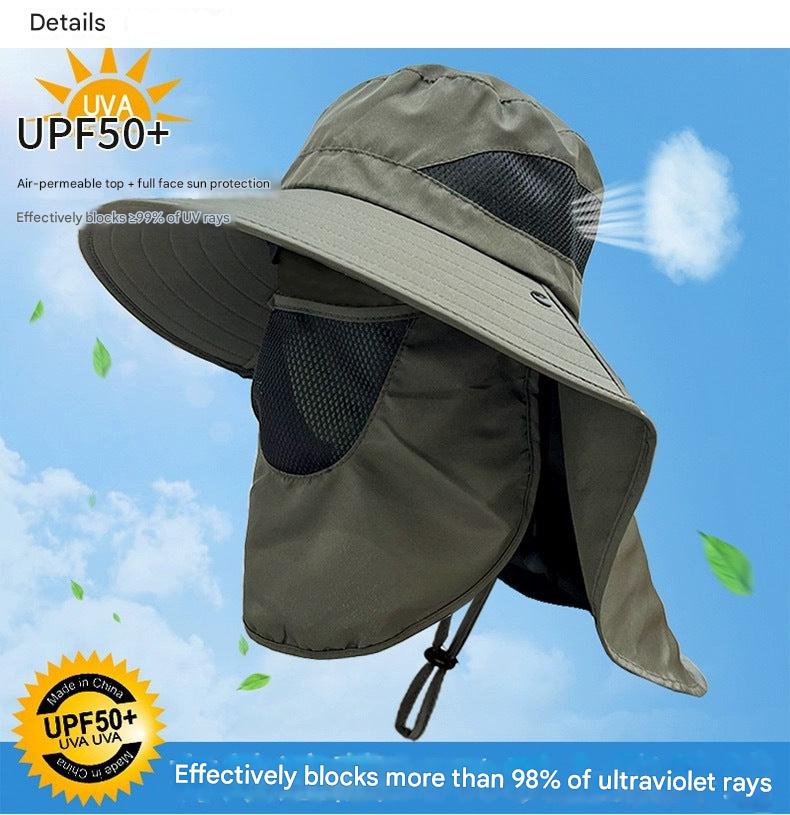 Fisherman's cap featuring sun protection