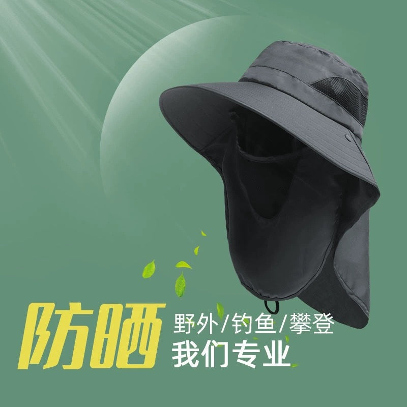 Fishing cap with UV protection in khaki colour