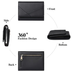 Light purple women's wallet with multi-card slots