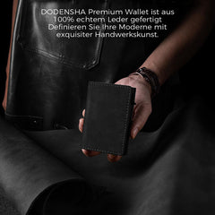 Ultra-Thin RFID-Blocking Leather Wallet - Brown